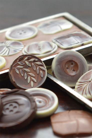 Chocolate buttons from Audrey's in Hove